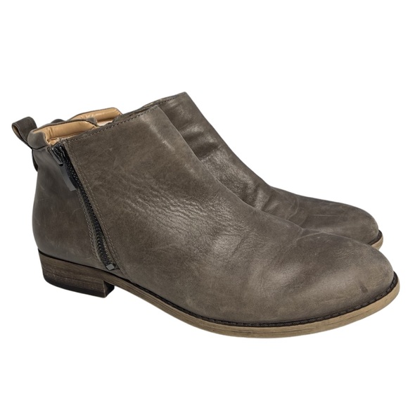 franco sarto side zip leather booties